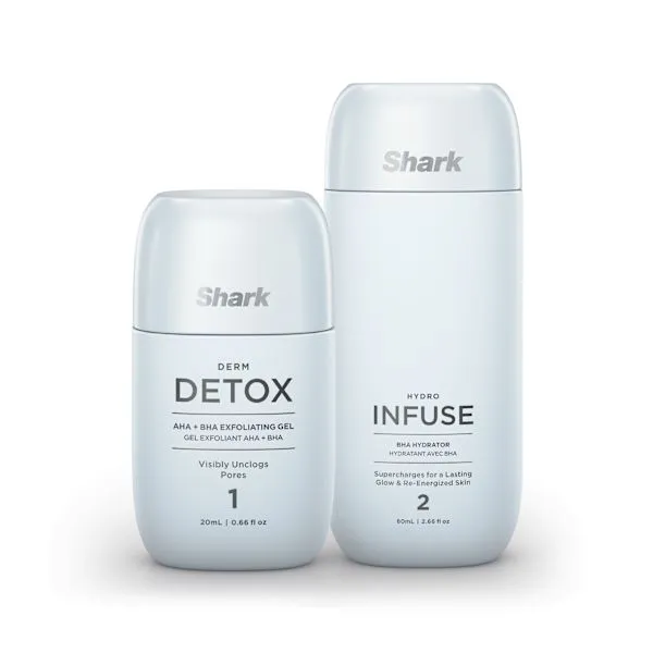 Shark FacialPro Glow Replenishment Kit - AHA BHA Exfoliating Gel and Hydrator - Glowera Saudi Arabia