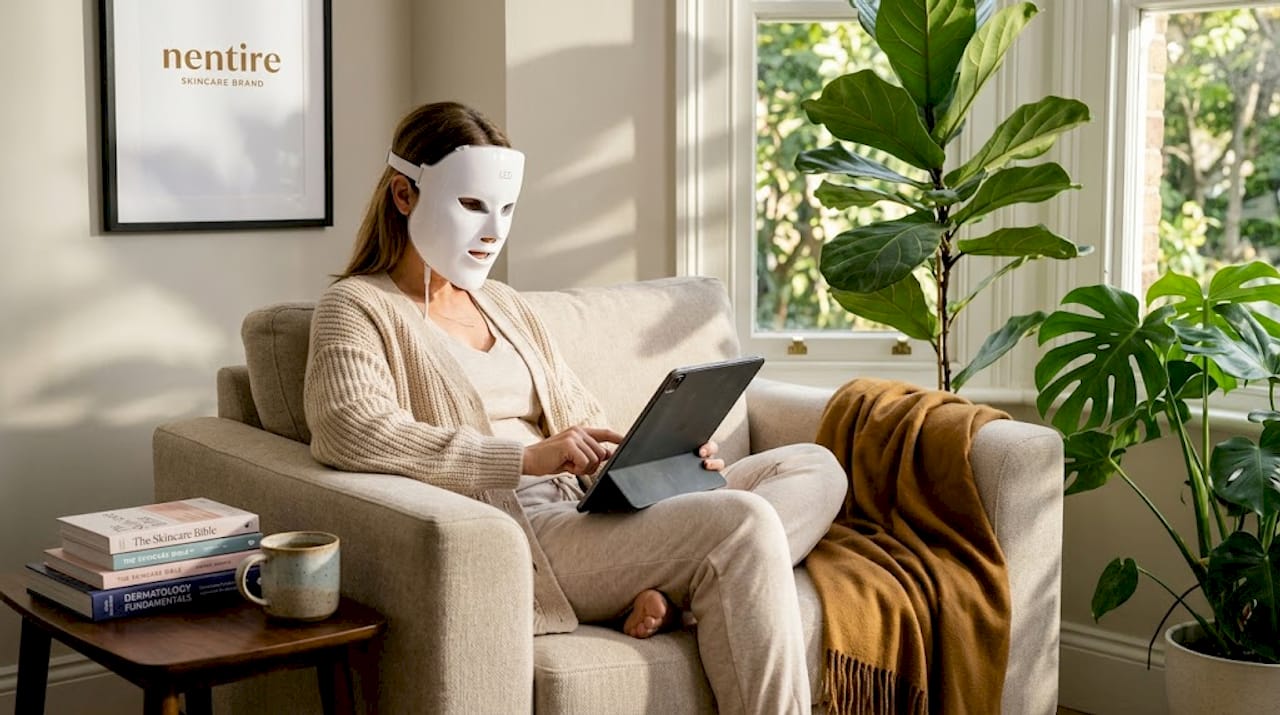 LED light therapy benefits for at-home anti-aging