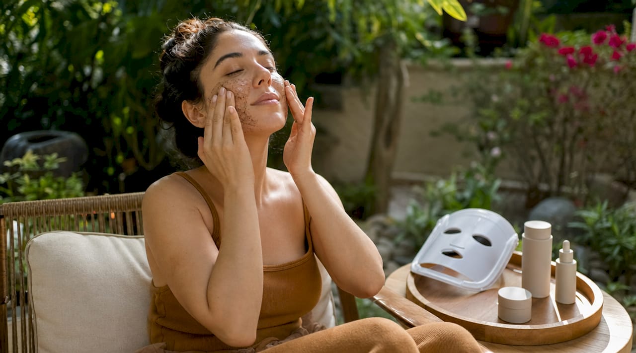Combine exfoliation with LED therapy for better skin