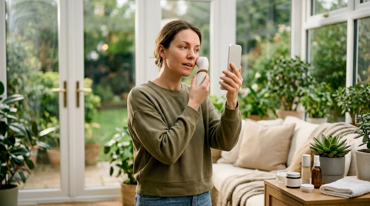 How to track skincare device progress results at home